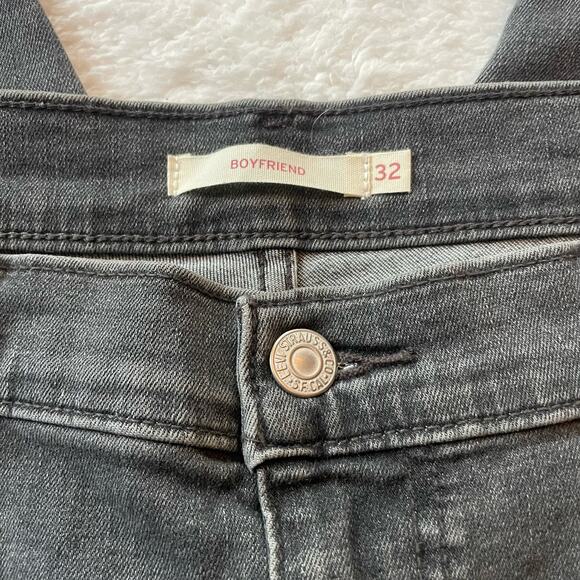 Levi’s Boyfriend Jeans Size 32 in gray/black - Picture 4 of 8